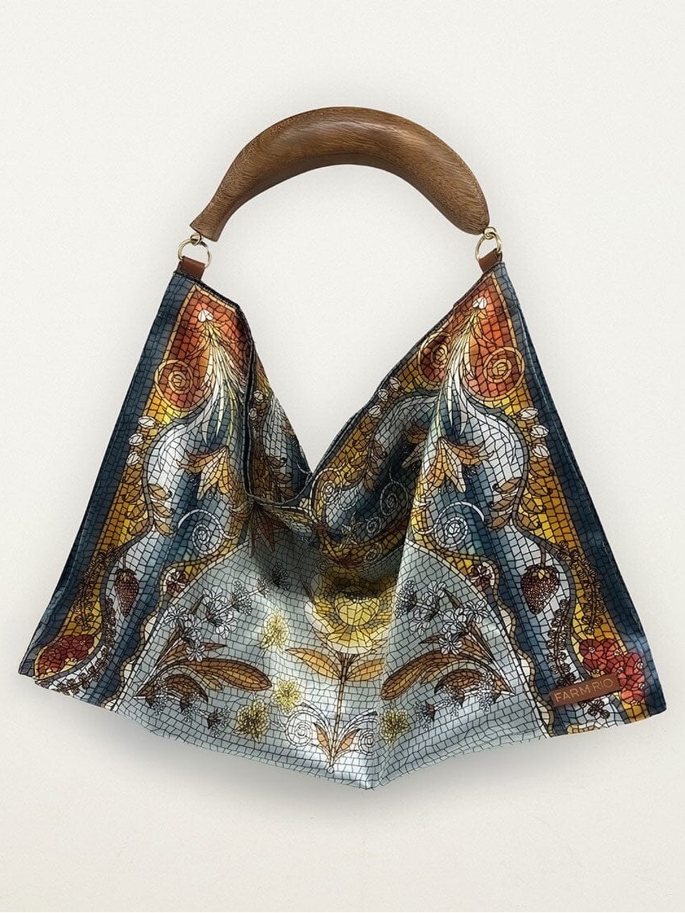Farm Rio Multicolor Scarf Mini Bag